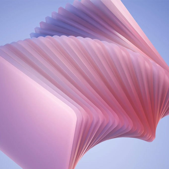 Abstract pink layered form representing Solance's regulatory and governance framework